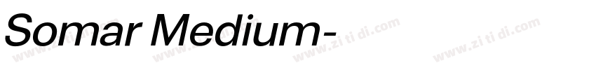 Somar Medium字体转换